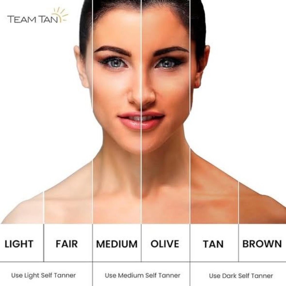 Team Tan Self Tanner‎ Mousse Medium 100ml with Application Mitt Made in Italy